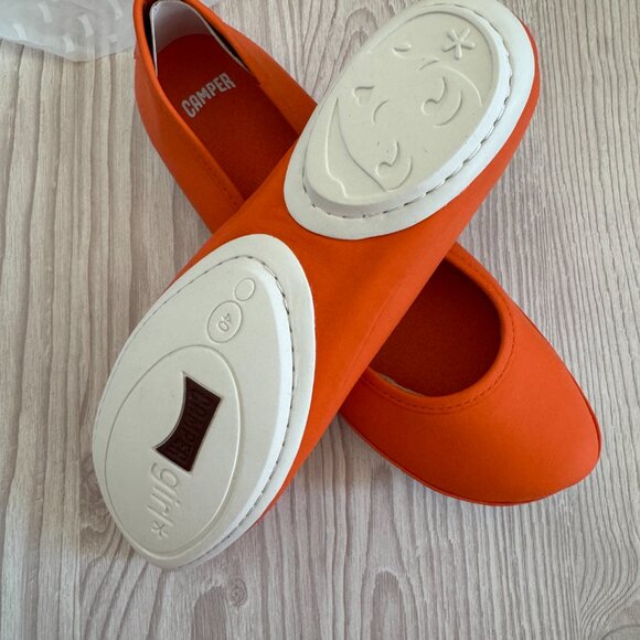 NIB Camper Right Nana flats Velocity Orange EU40 - Picture 3 of 9